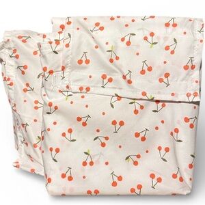 💰BOGO FREE Bundle of 2 New Twin Top Sheets Cherry Print